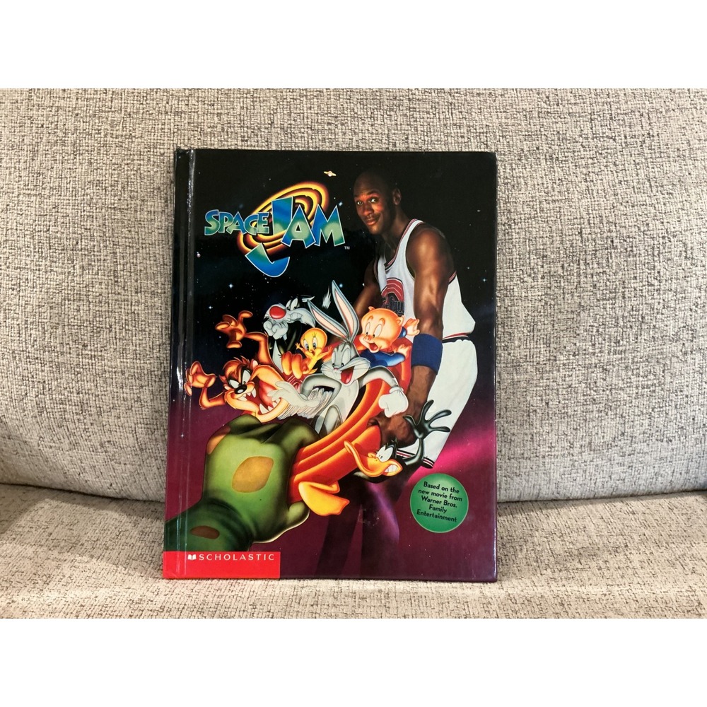 Vintage 1996 Space Jam Scholastic Hardcover Book Michael‎ Jordan Looney Tunes